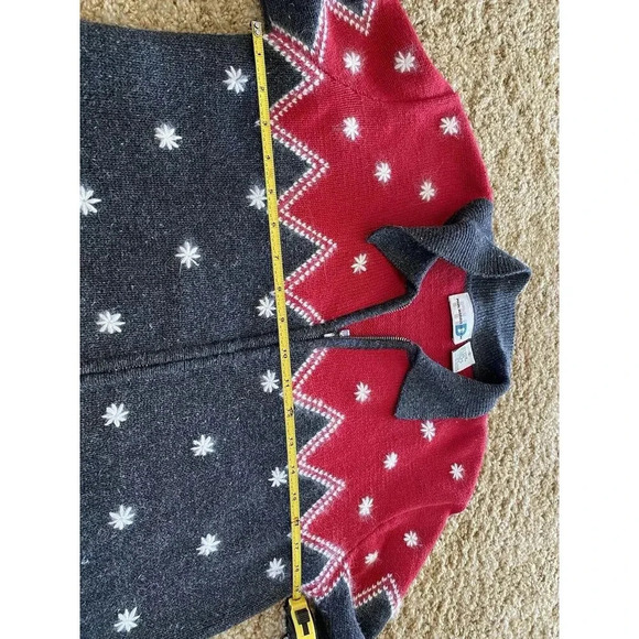 Vintage Women's Cardigan Sweater Snowflake Paul Harris Designs Christmas Small - Picture 5 of 6